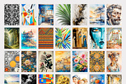 333 Eclectic Prints Collection, a Background Graphic by ApetekMarket (Thumbnail 5 of 14)
