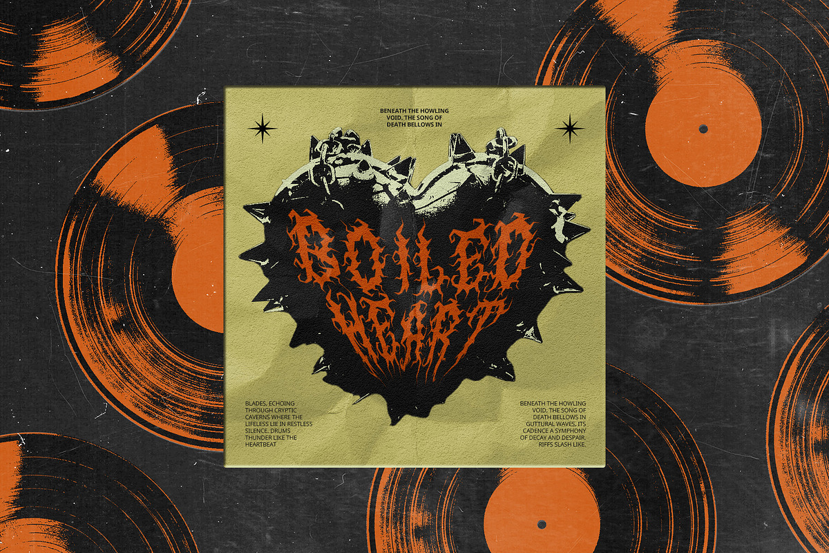 CS Cursed – Black Metal Font, a Blackletter Font by Craft Supply Co. (Photo 7 of 8)