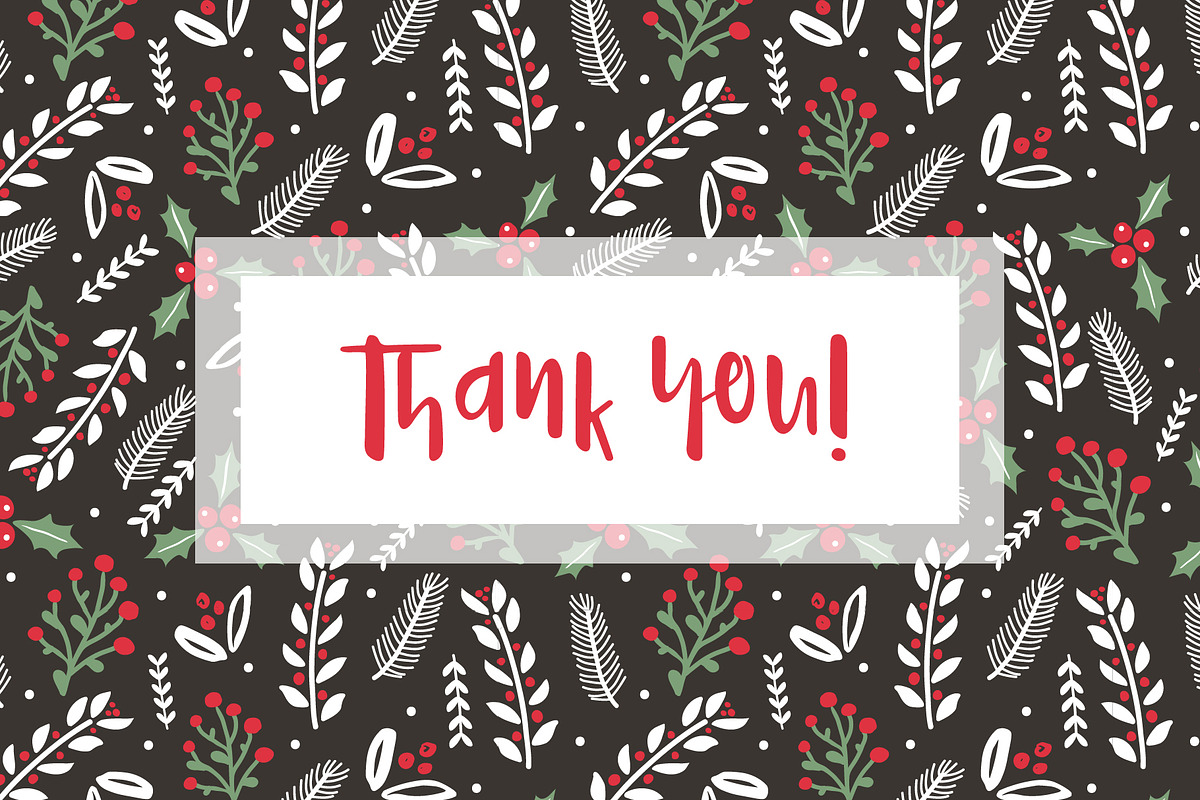 Winter holiday floral patterns, a Pattern Graphic by Cozy pattern shop (Photo 11 of 11)