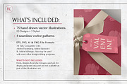 Hand Drawn Valentine's Day Images, a Seasonal Illustration by H&C Drawings & Designs (Thumbnail 3 of 15)