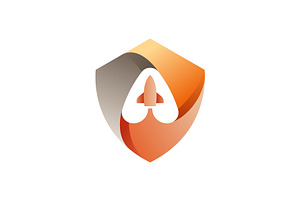 Rocketship Shield Logo, a Branding & Logo Template by Buqancreative