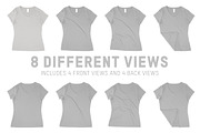 District Made DM1350L Perfect V-Neck, a Shirt Mockup by Pixel Sauce™ (Thumbnail 6 of 7)