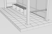 Bus Shelter 3D Model, an Architecture 3D Model by mrfauzi (Thumbnail 12 of 12)