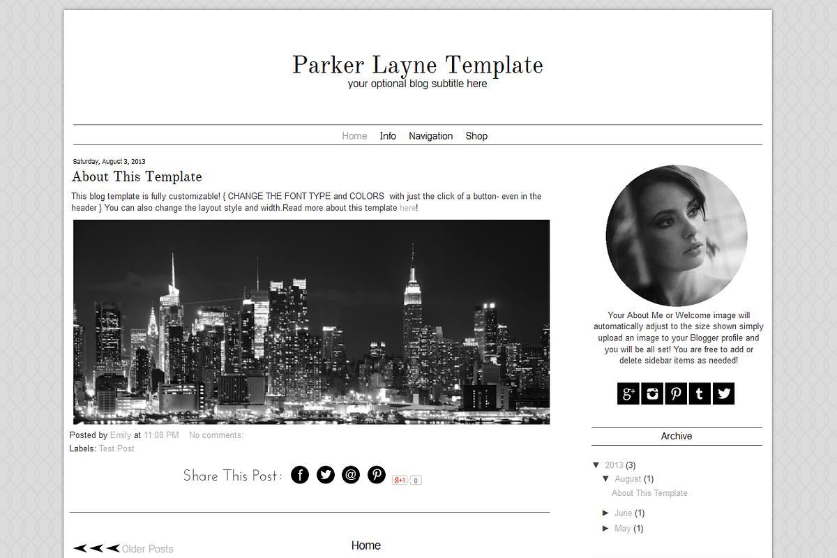 Blogger Template Grey Blog Design, a Templates & Theme by BD Web Studio (Photo 1 of 3)