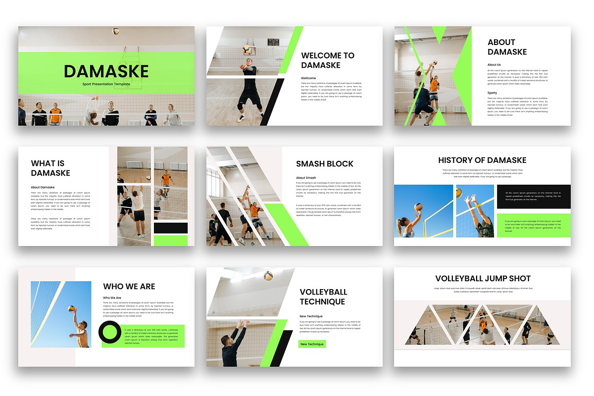 Damaske - Sport Keynote Template preview 4