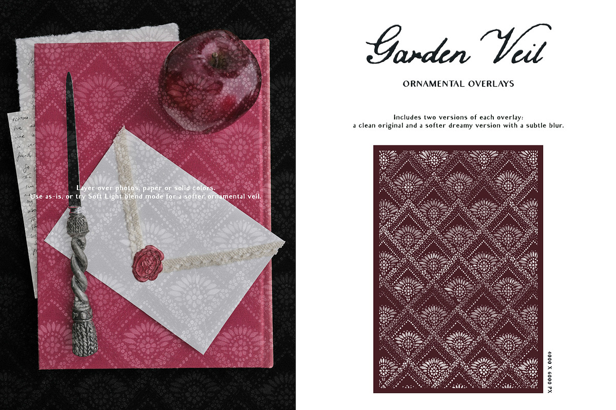 Garden Veil: Lace Overlays, a Texture Graphic by Purple (Photo 14 of 16)