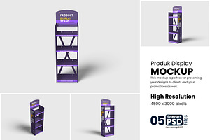 Product Display Stand Mockup, a Product Mockup by bimockup