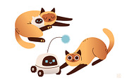 Cats & Gadgets Collection, an Animal Illustration by vik.stock (Thumbnail 5 of 6)