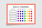 Colorful Daily Chores Template, a Stationery Template by Amit Debnath (Thumbnail 2 of 2)