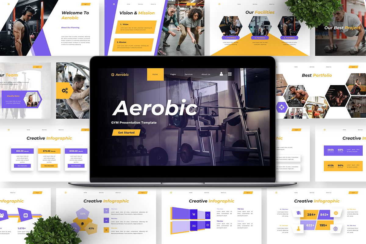 Aerobic - GYM Keynote preview 5