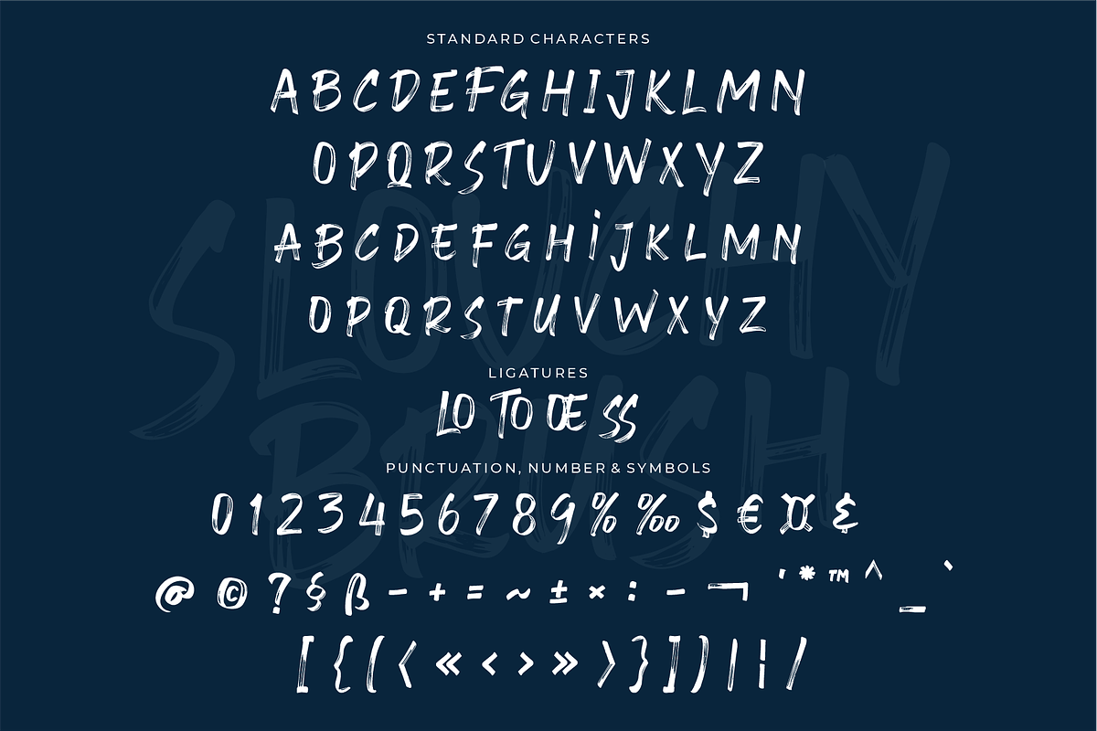 Slouchy Brush Fonts, a Script Font by 50Fox (Photo 16 of 17)