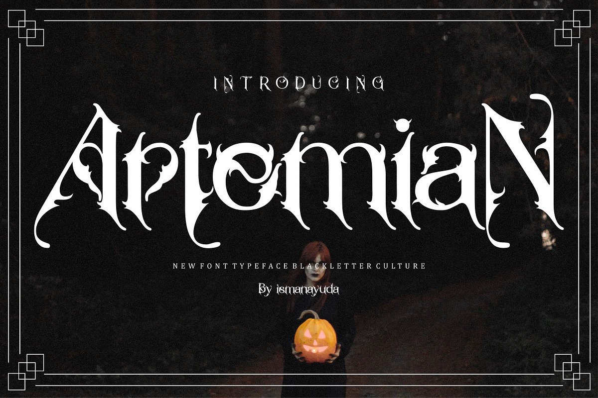 BUNDLE FONT FRAME ORNAMEN, a Blackletter Font by ismanayuda (Photo 2 of 21)