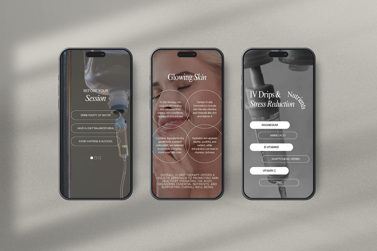 IV Therapy Instagram Reels Templates, a Social Media Template by Terraa Studio Design (Photo 5 of 6)