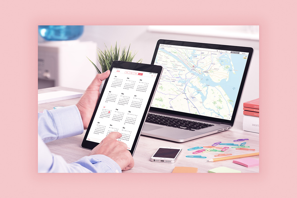 iPad Showcase Responsive Mockups, an iPhone Mockup by Mockups & Illustrations (Photo 3 of 9)