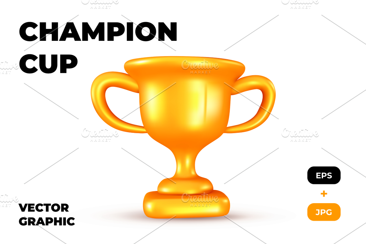 Winner Cup | 3D Graphic, an Object Graphic by wowomnom