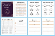 Moon And Astrology Planner Canva, a Stationery Template by Designmela01 (Thumbnail 2 of 5)