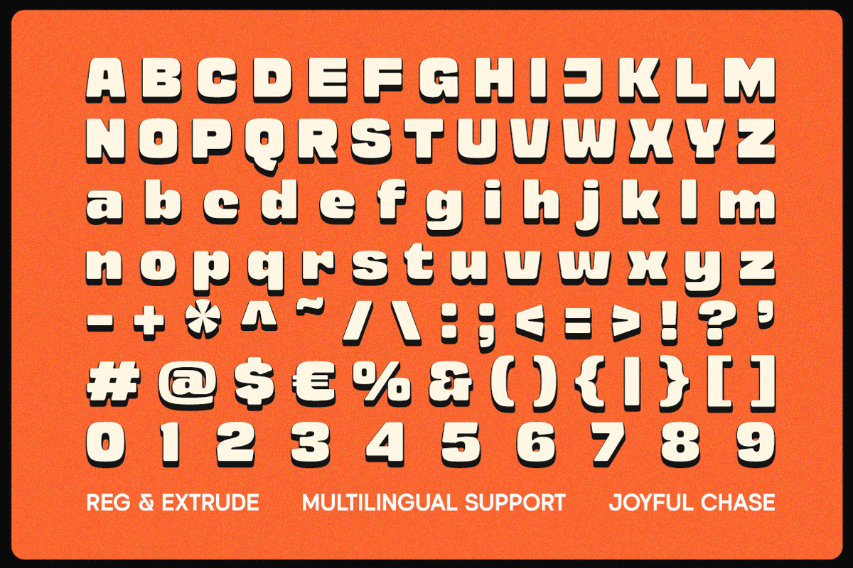 Joyful Chase - Playful Display Font, a Sans Serif Font by Littlehand (Photo 7 of 8)