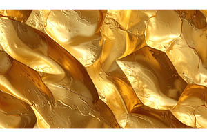 Golden metallic surface with smooth, an Abstract Photo by Igor Tichonow