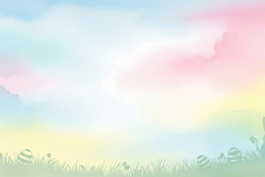 Easter background with bunny silhoue, a Background Photo by Artonix