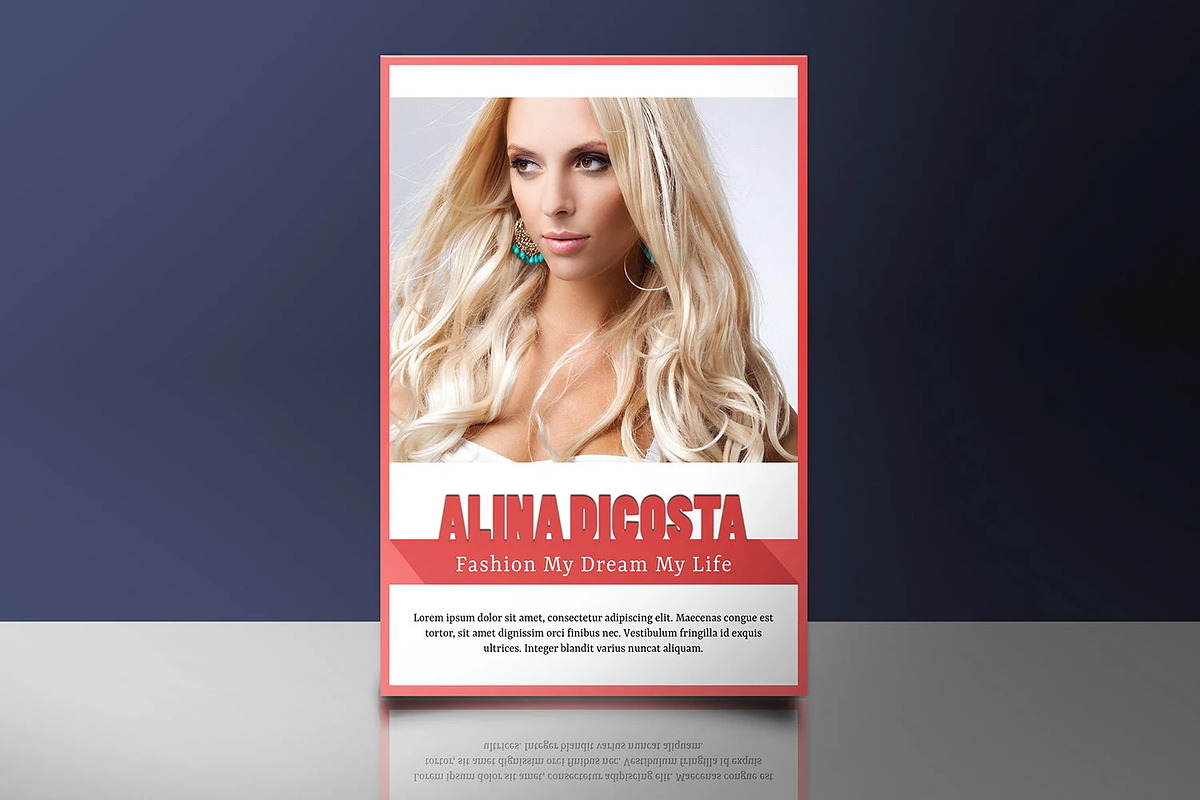 Model Comp Card Template, a Card Template by Template Shop (Photo 2 of 4)