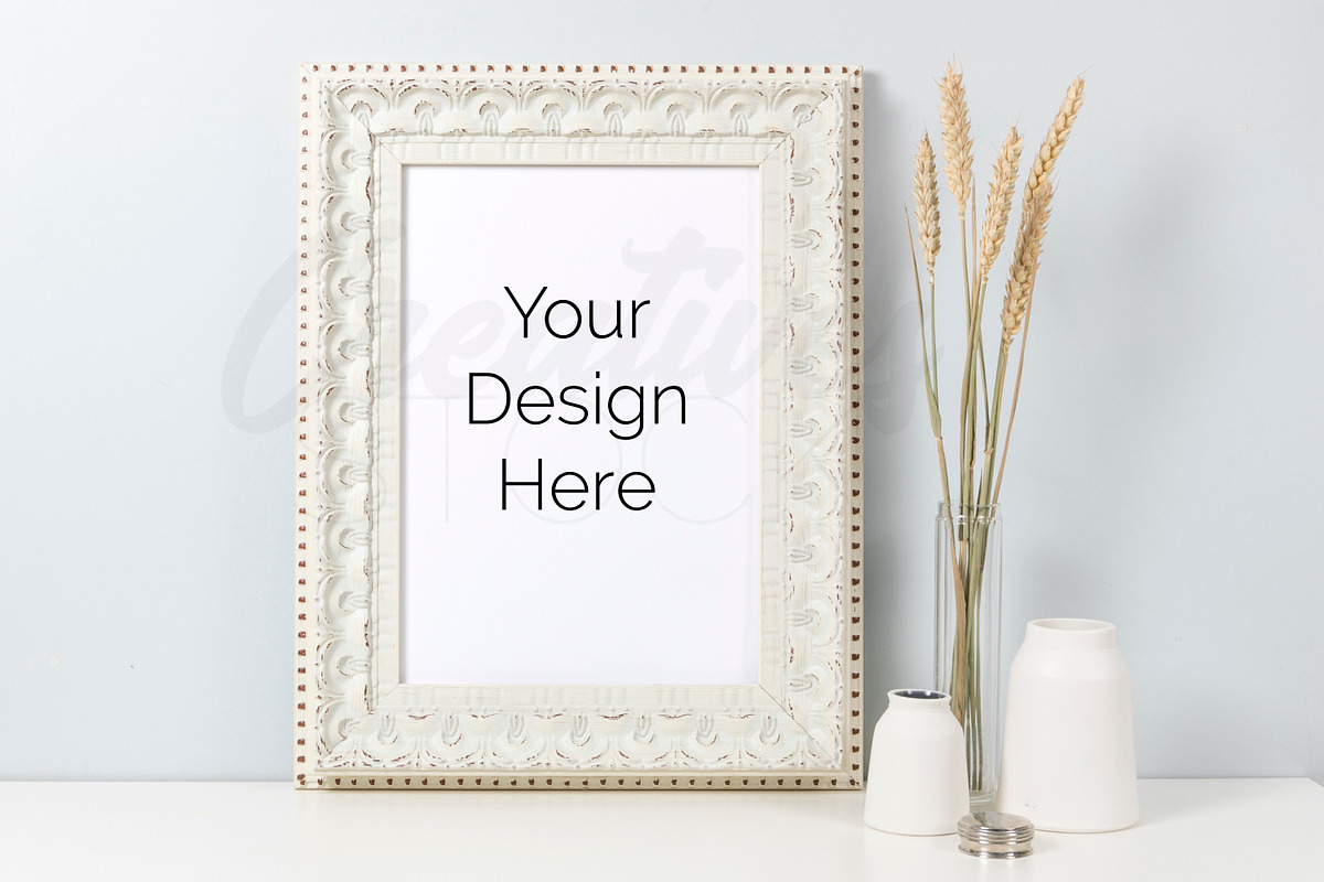 A4 Natural Frame Mockup Bundle, a Print Template by Creatives STOCK (Photo 4 of 11)