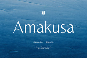 ED Amakusa - Modern Display Font, a Sans Serif Font by Emyself Design