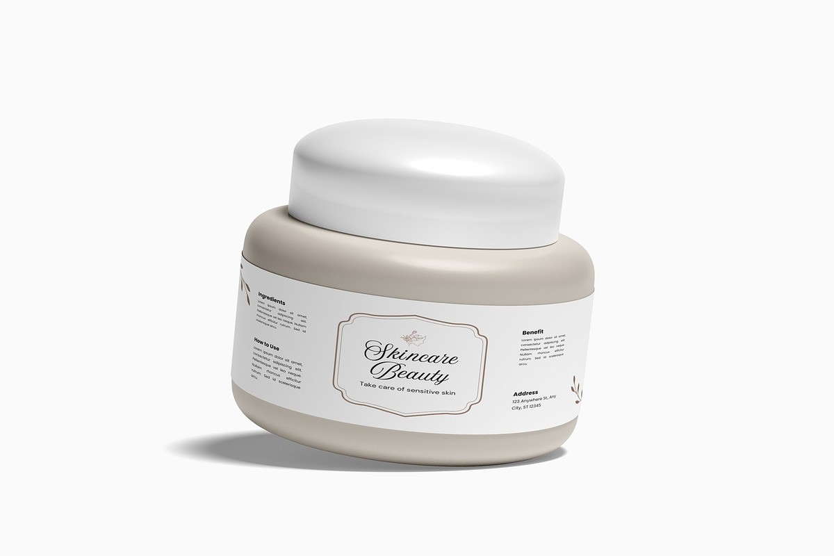 Cosmetic Jar Mockup, a Cups & Container Mockup by suciamairastd (Photo 5 of 6)
