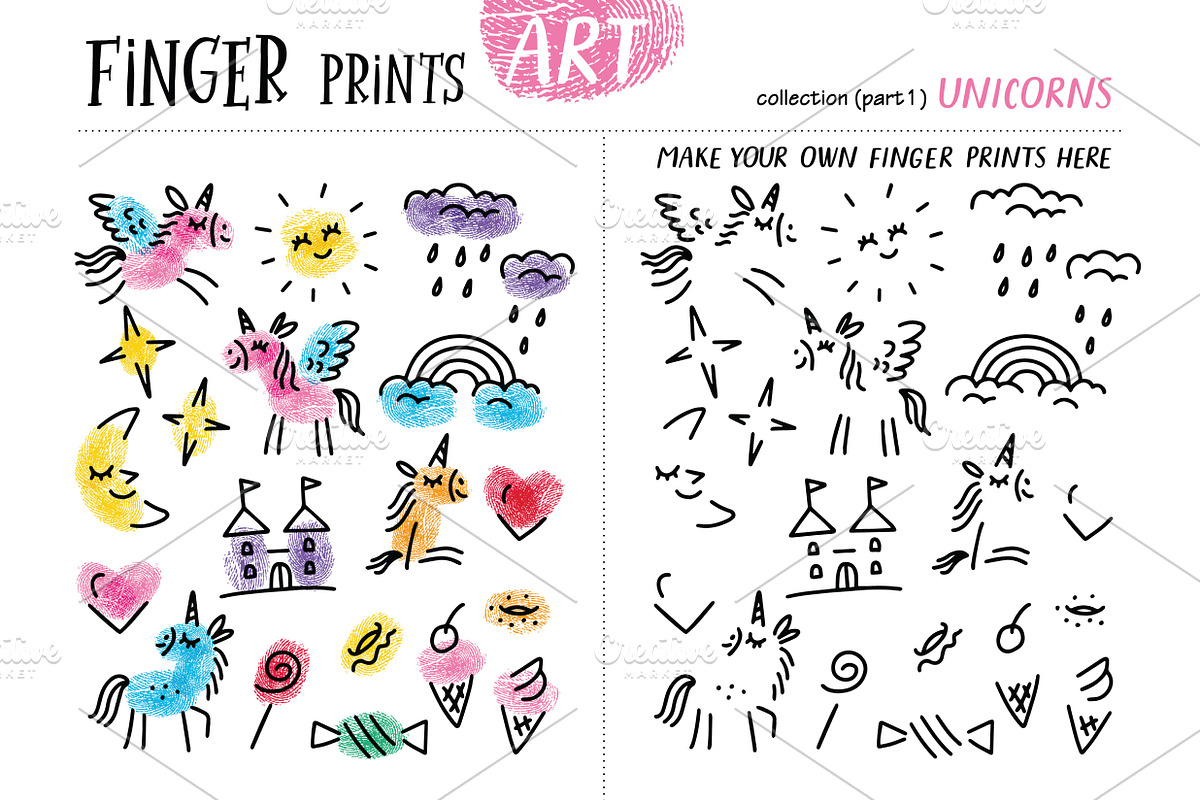 Finger prints ART (part 4), an Education Illustration by Alena Razumova (Photo 11 of 13)