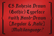 CS Rohesia Drawn, a Blackletter Font by Craft Supply Co. (Thumbnail 2 of 8)
