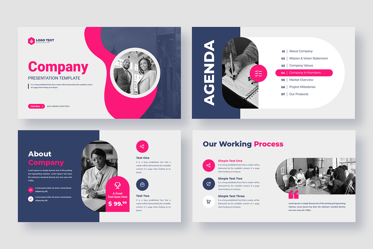 Company Presentation Slides Template, a Presentation Template by zahidhossainalif (Photo 2 of 4)