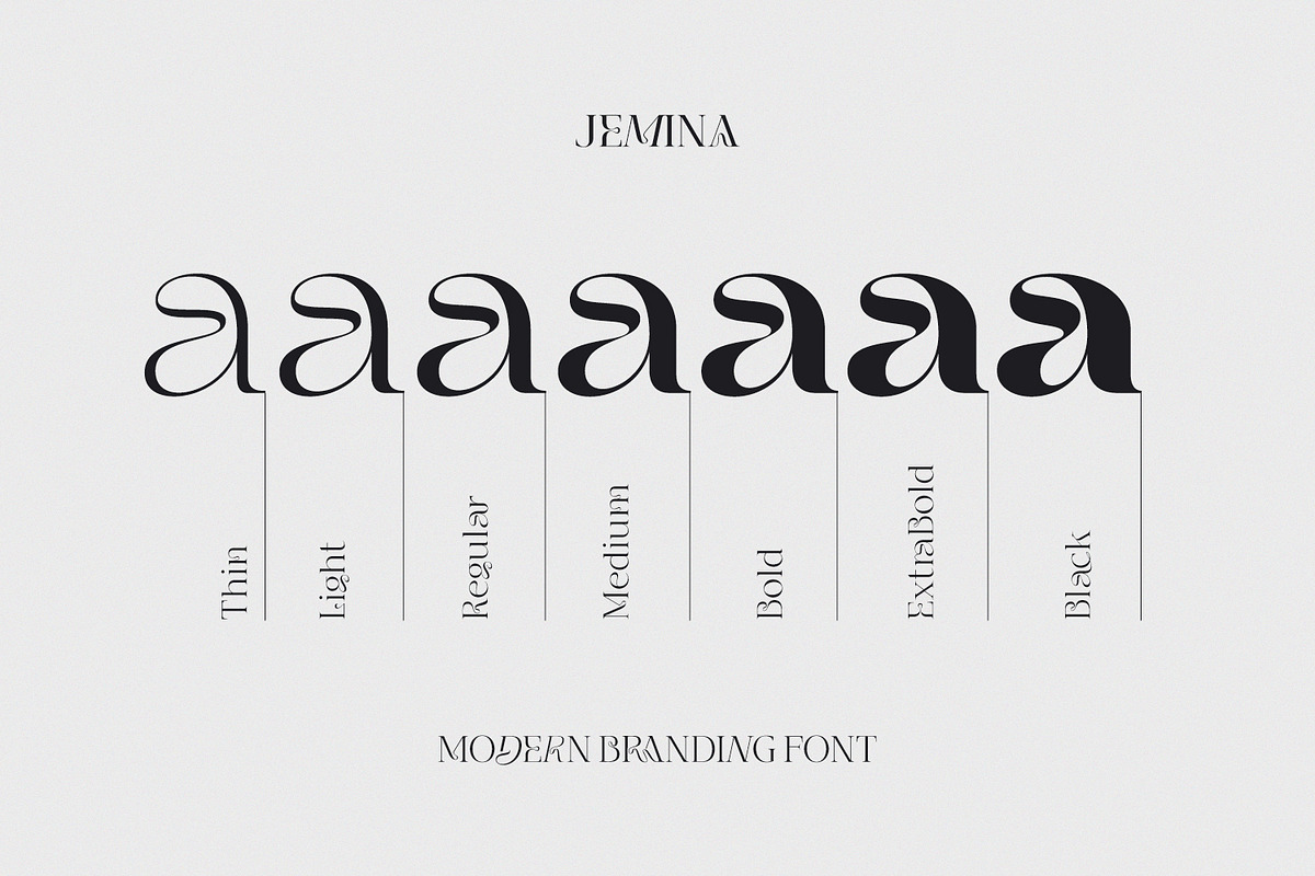 Jemina - Modern Branding Family, a Serif Font by creativemedialab (Photo 7 of 15)