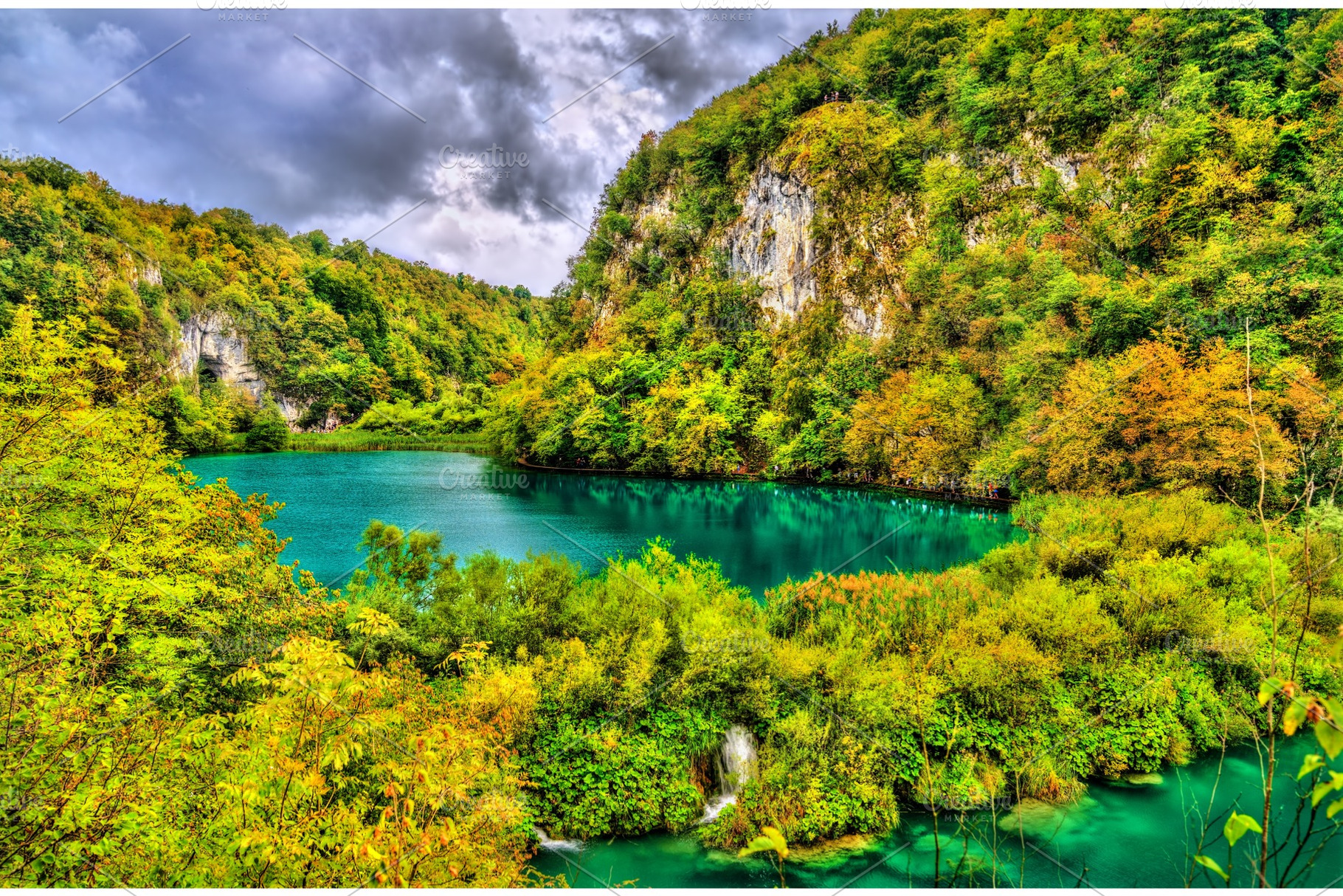 View of the plitvice lakes national containing croatia, lake, and nature, a Nature Photo by Leonid Andronov