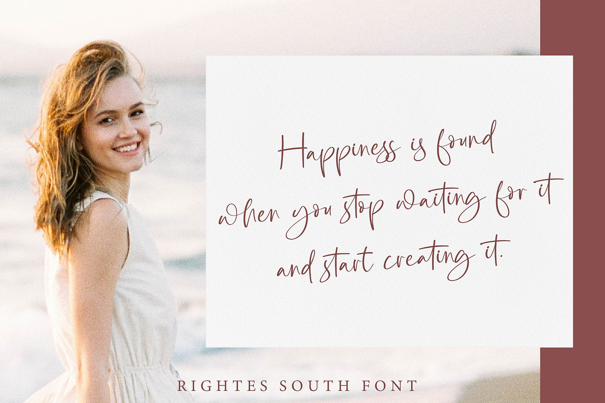 Rightes South - Stylish Handwritten, a Script Font by Graha Type (Photo 9 of 12)
