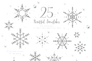 UPDATED Snowflakes Winter Kisses, an Illustration by Euonia Meraki (Thumbnail 2 of 13)