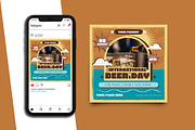 Beer Day Instagram Post Template, a Social Media Template by Artnivora.Std (Thumbnail 2 of 5)