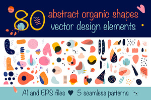 80 abstract shapes design bundle