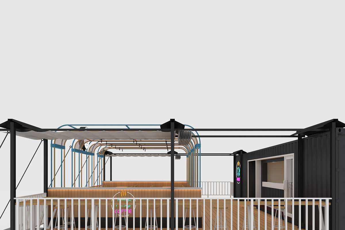 3D Model Container Cafe 16, an Architecture 3D Model by SR 3D Visual (Photo 15 of 20)