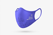 Fabric Face Mask Mockup Template, a Mask Mockup by graphypix (Thumbnail 1 of 4)