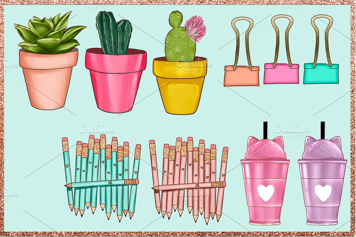 Arts & Crafts Clipart Set, an Education Illustration by The GG Shop (Photo 4 of 9)
