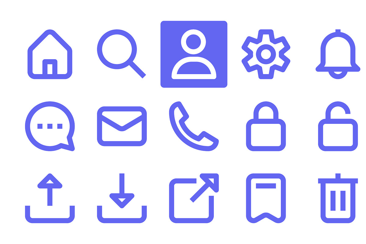 UI/UX User Interface Icon 3 in 1, an Outline Icon by Evloxx Studio (Photo 4 of 4)