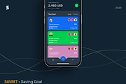 Saveet - Saving Goal Money UI KIT, an App Template by No.13 (Thumbnail 1 of 5)
