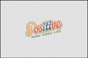 Positive Vibes SVG Bundle 10 Designs, an Object Graphic by BeeCraftR (Thumbnail 3 of 6)