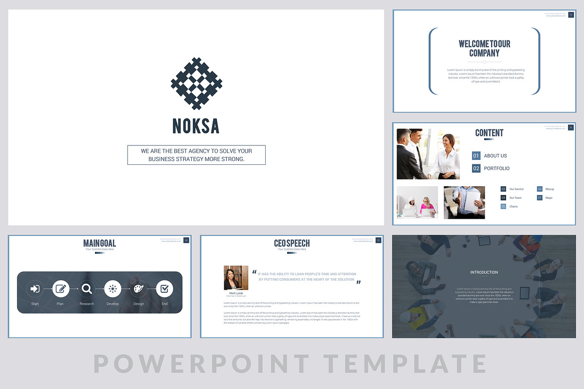 Noksa Powerpoint Template, a Presentation Template by ZAAS (Photo 2 of 11)