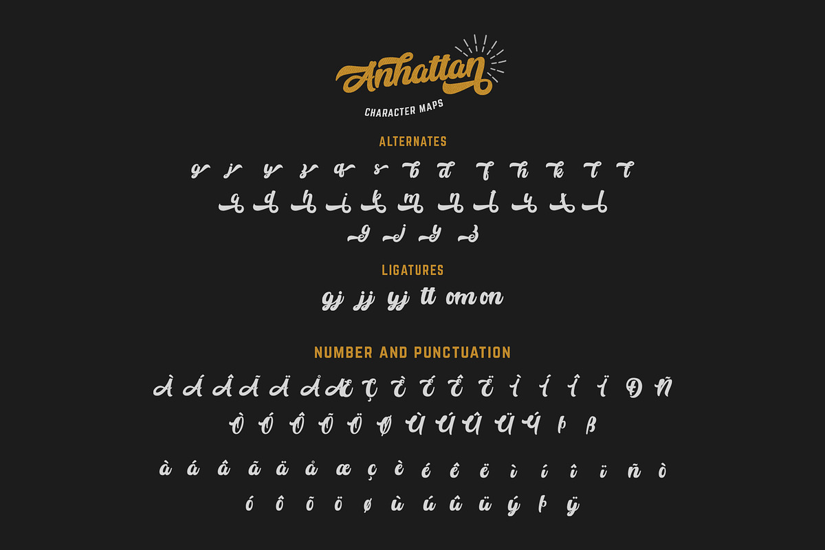 Anhattan - Retro Bold Script Font, a Script Font by StringLabs (Photo 12 of 13)