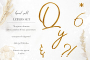 Golden Alphabet - PNG Overlays, an Object Graphic by PixelJungle (Thumbnail 2 of 3)