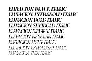 Elevacion Font Family