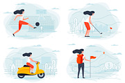 Summer Activities Illustrations Set, a Healthcare Illustration by Tashal (Thumbnail 6 of 8)