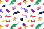 Sweet jellies, gummy candies set, a Food Illustration by PaperTrident (Thumbnail 4 of 7)