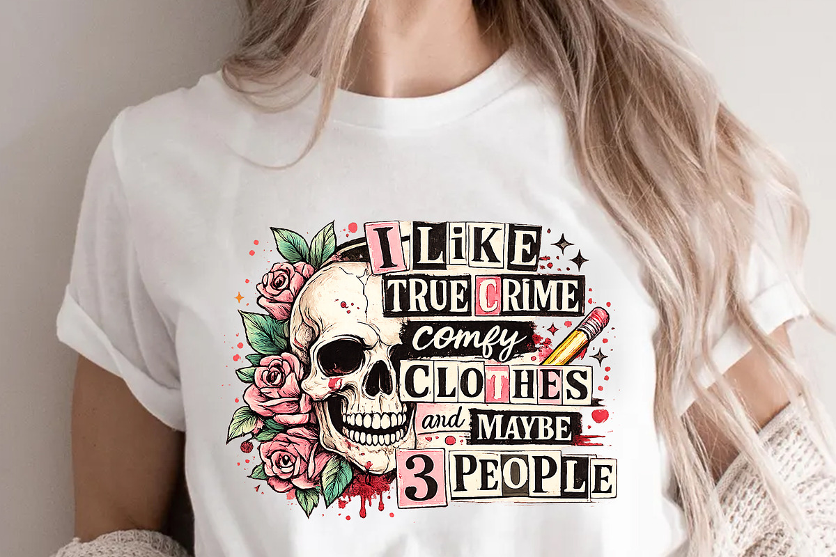 I Like True Crime Comfy Clothes PNG, an Object Graphic by Star Graphic Design (Photo 1 of 5)