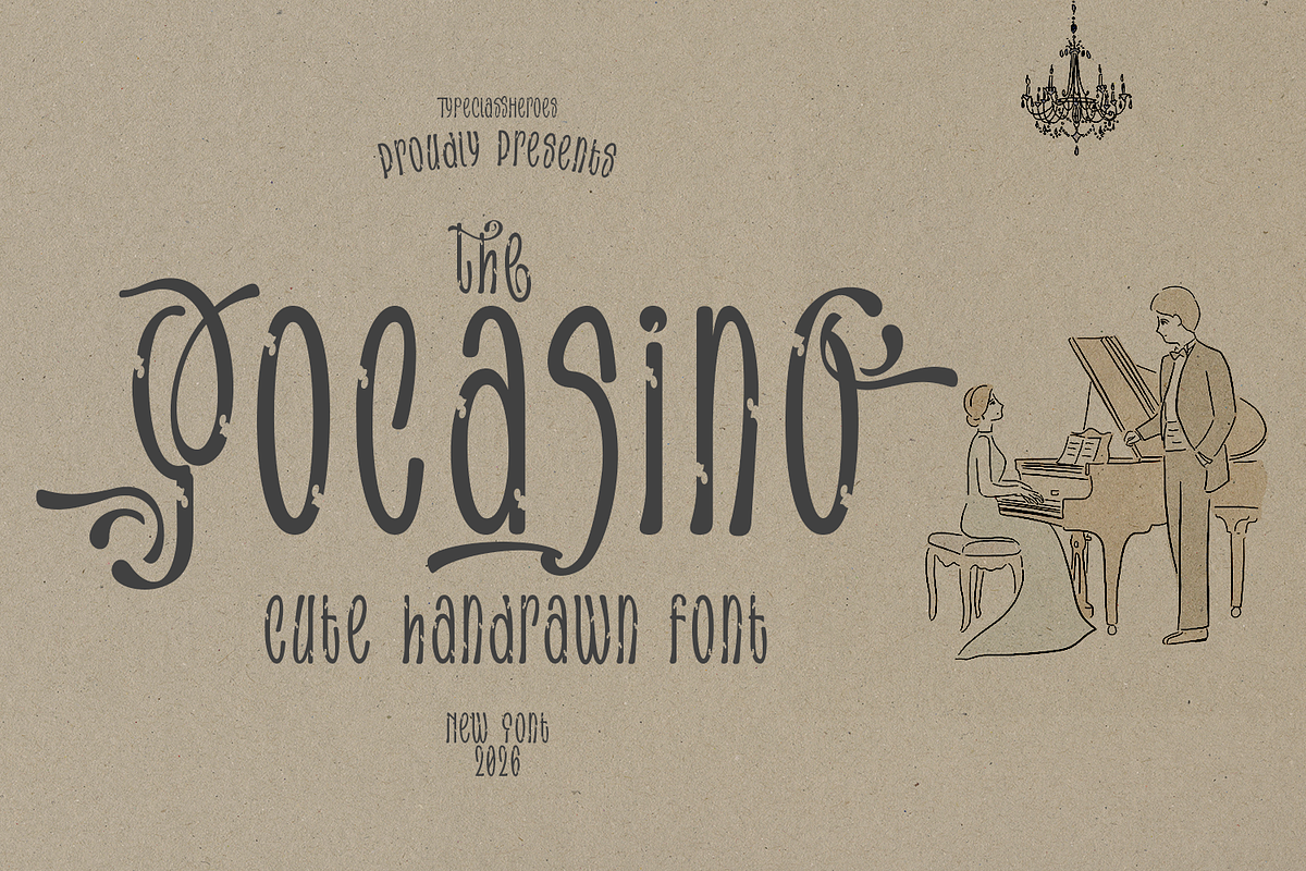 Focasino - Handwritten Font, a Handwritten Font by TypeClassHeroes (Photo 1 of 10)